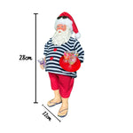 Boneco de Natal Papai Noel Praia 28cm - Florarte - Loja Do Thor