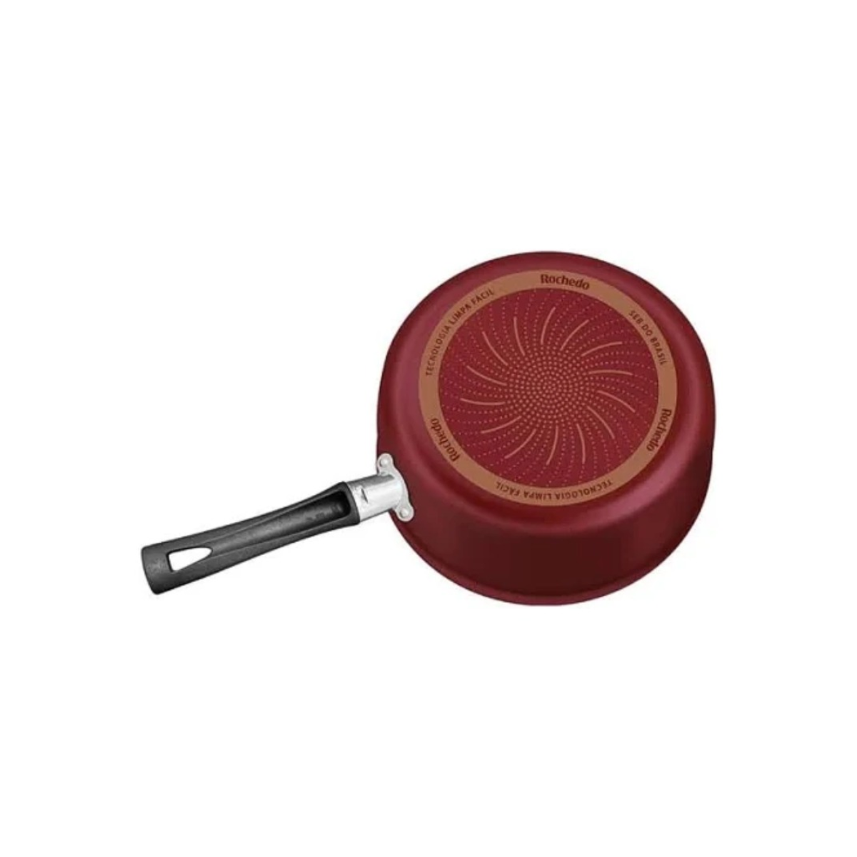 Conjunto De Panelas Rochedo Limpa Facil 5 Pecas Vermelho