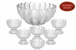 Conjunto 7 Peças Bowl com 6 Taças de Sobremesa Geneva Wolff
