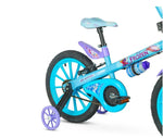 Bicicleta Infantil Feminina Aro 16 Frozen Cestao Rodinha 02 - Loja Do Thor
