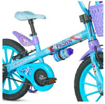 Bicicleta Infantil Feminina Aro 16 Frozen Cestao Rodinha 02 - Loja Do Thor