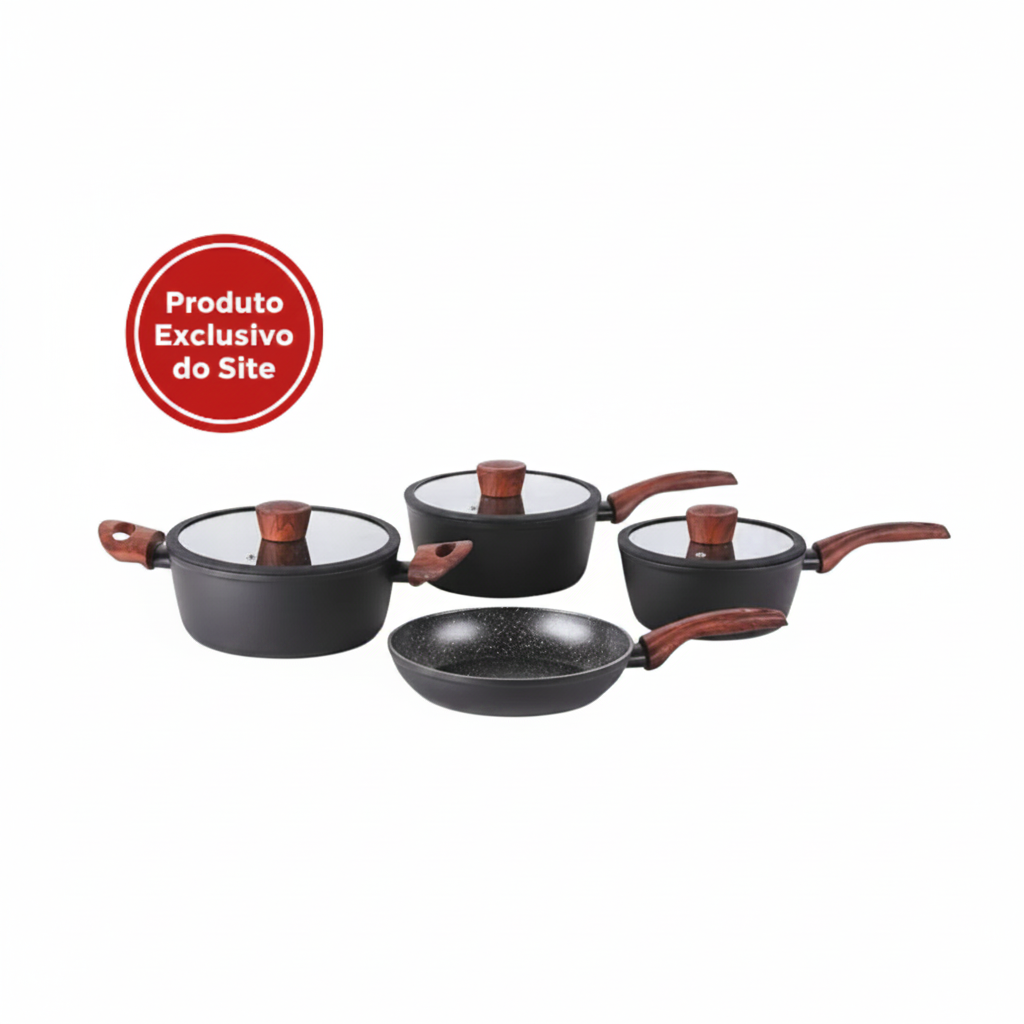 Conjunto de Panelas 4 Pecas Ceramic Life Sirius - Brinox 4814-102
