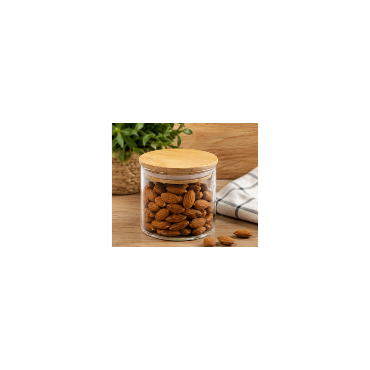 Pote De Vidro  Bambu 380ML  Mori MR1330