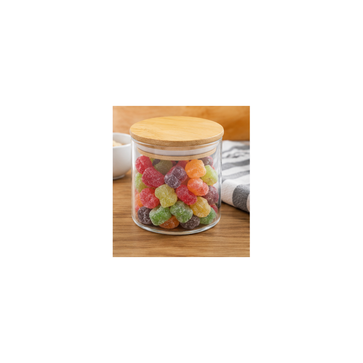 Pote De Vidro  Bambu 380ML  Mori MR1330