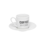 Xicara de cafe manhattan BRANCO 80ML 6pcs