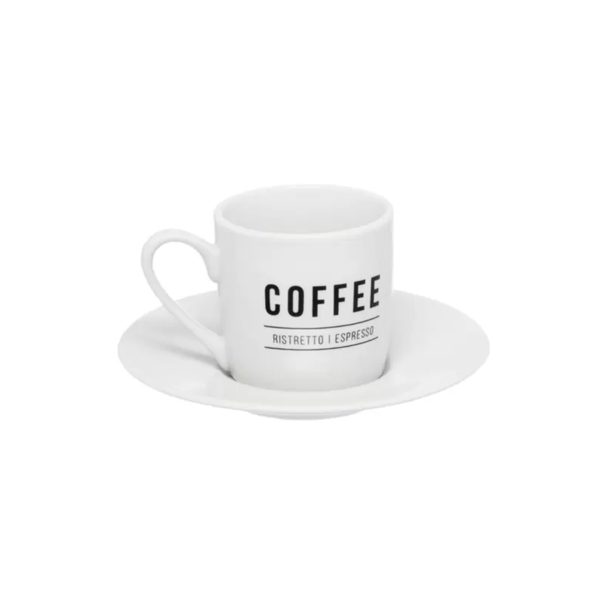 Xicara de cafe manhattan BRANCO 80ML 6pcs