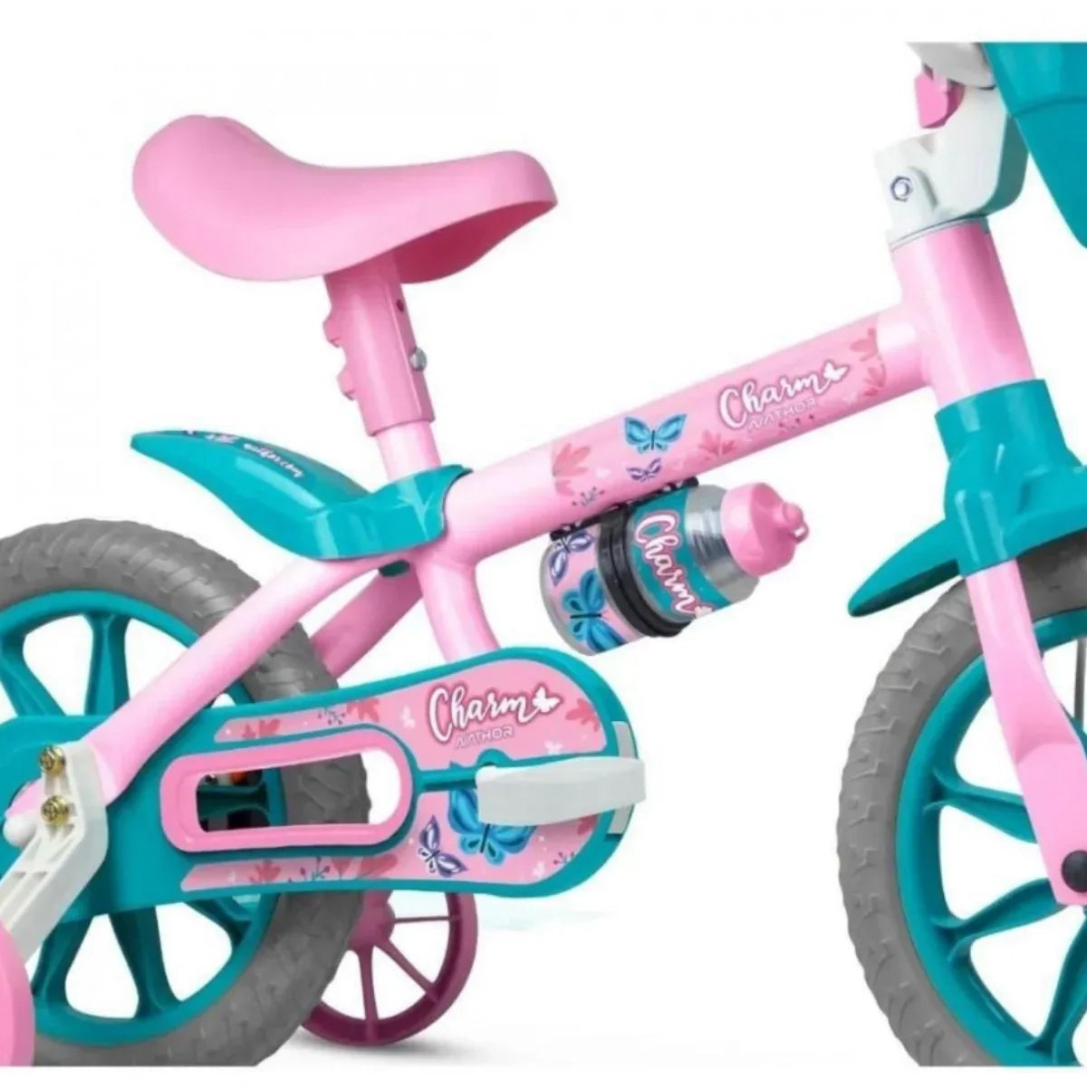 Bicicleta Infantil Aro 12 com Rodinhas Menina Charm - Nathor - Loja Do Thor