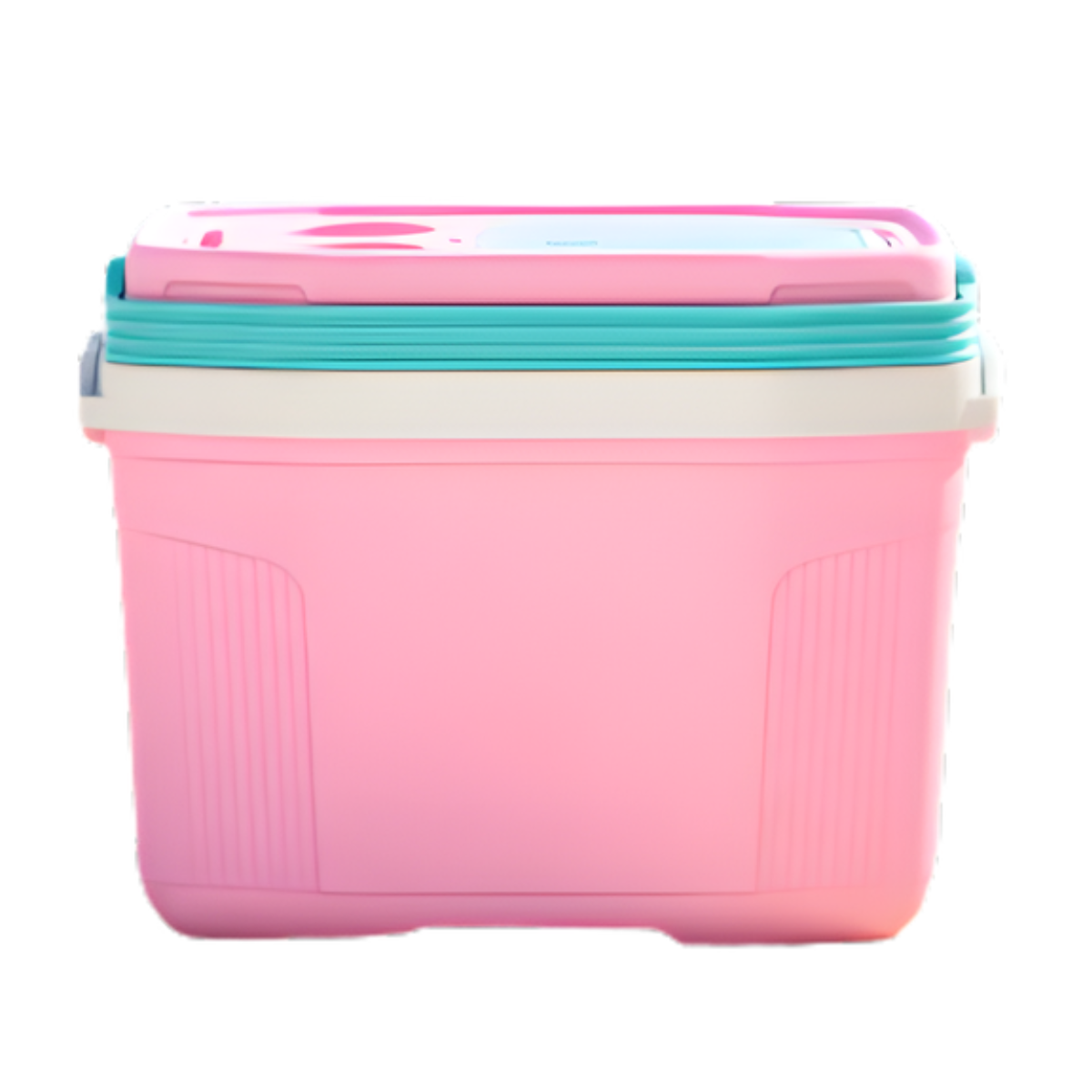 Caixa térmica 20 L Termolar Rosa Balé com Verde Litoral