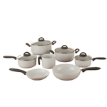 Conjunto De  Panelas 7 PCS Ceramic Life Suprema Vanilla