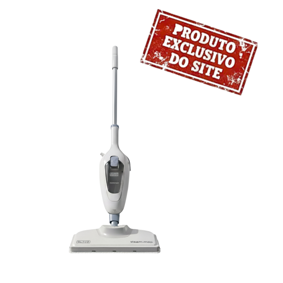 Mop Vaporizador 7 Em 1 Para Pisos Steam Black Branco - 220V