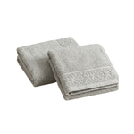 Toalha de Rosto Corttex Super Soft Arabesco Zero Twist Cinza 50x70cm