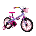 Bicicleta Infantil Aro 16 Menina Com Rodinha Nathor Pixer 02