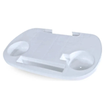 Mesa Lateral Portatil Cadeira De Praia Porta Copo Branca