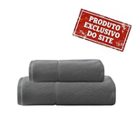 Jogo de Toalhas Cinza Performance Zero Twist – Banho e Rosto