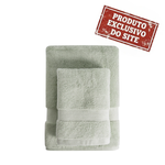 Kit Toalha de Banho Rosto  Super Soft  Verde - Corttex