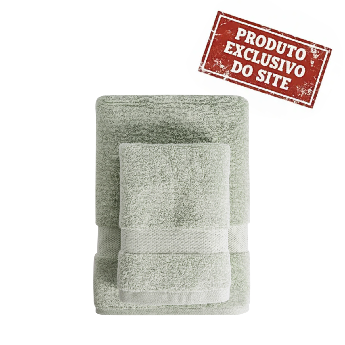 Kit Toalha de Banho Rosto  Super Soft  Verde - Corttex