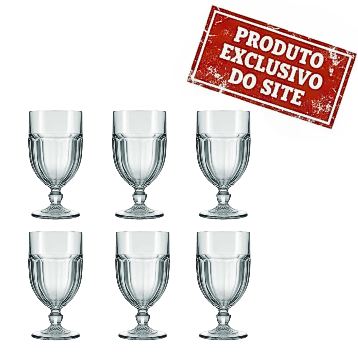 Conjunto 6 Taças Para Sorvete 450Ml Original Vidro Grosso