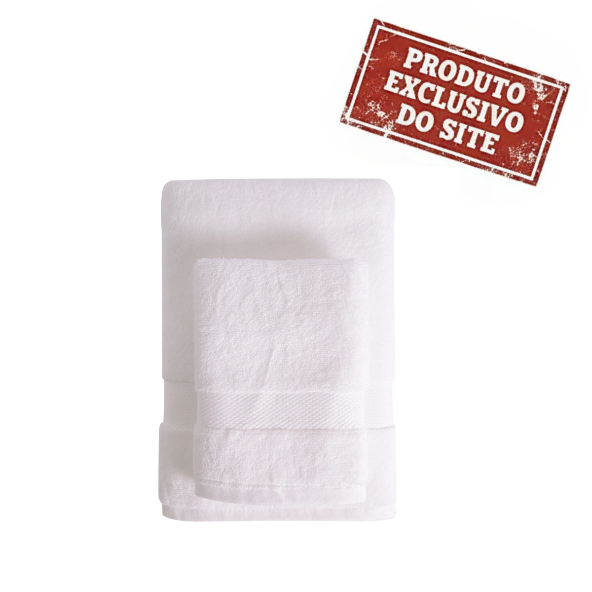 Jogo de Toalha Banho e Rosto Super Soft Branco - Corttex