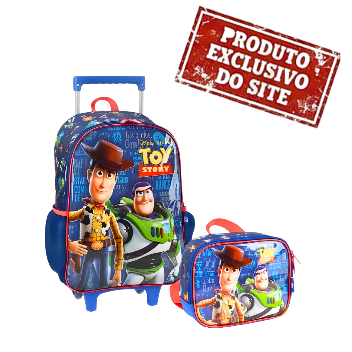 Kit Mochila De Rodinhas E Lancheira Sortido Toy Story