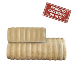 Jogo de Toalhas Corttex Wave Bege – Banho e Rosto