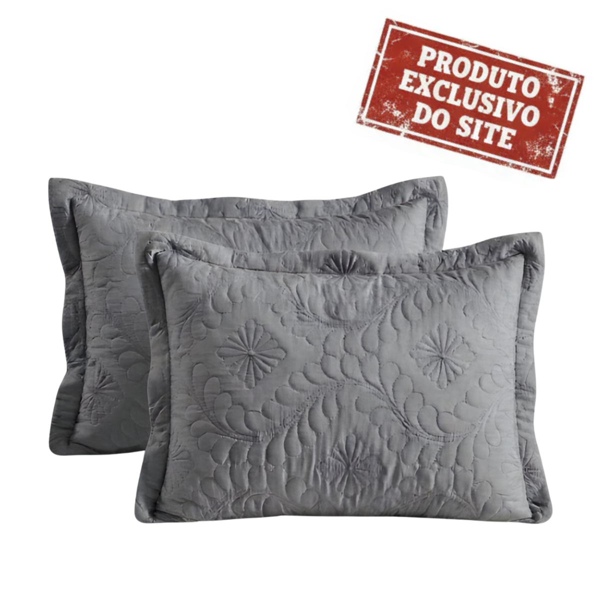 Porta Travesseiro cinza 50x70CM Jolitex 160822001J3999
