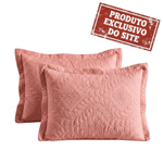 Porta Travesseiro Rosa Salmão 50x70CM Jolitex 160822001J3999
