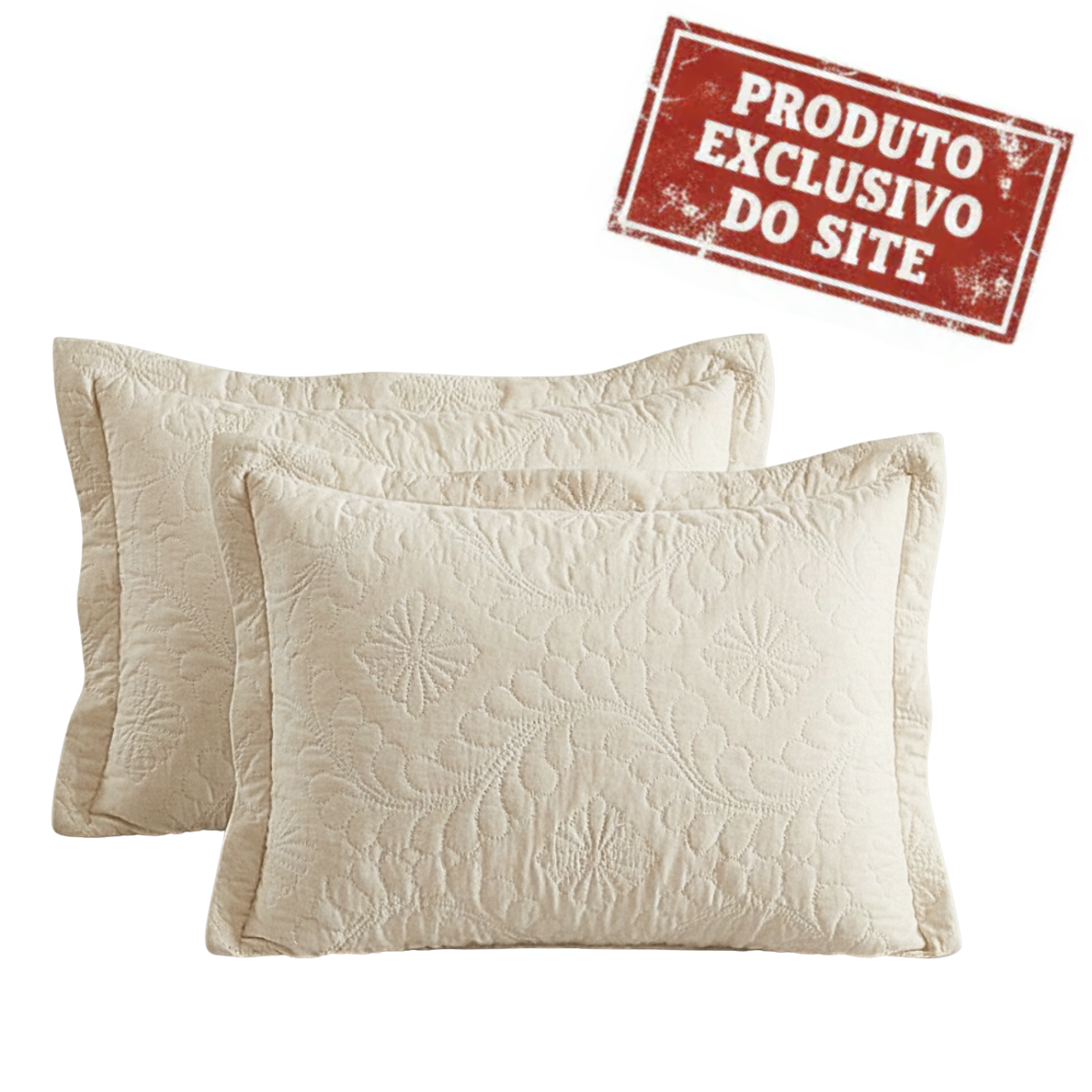 Porta Travesseiro off white 50x70CM Jolitex 160822001J3999