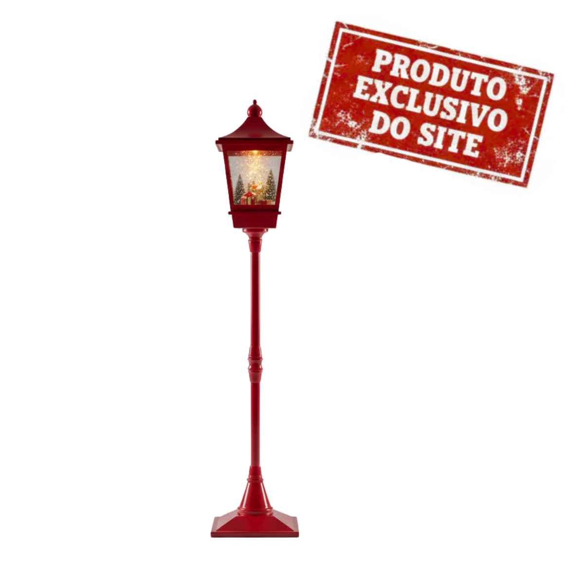 Poste De Natal C/ Musica E Neve VM  1.85CM NTD26006