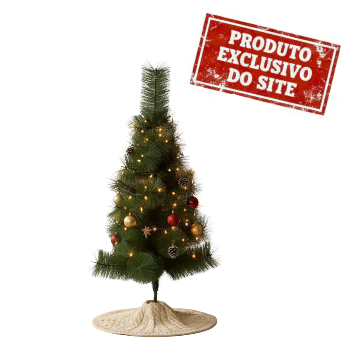 Arvore De Natal Cacto 90cm 35 Galhos Plastico E Ferro Verde