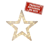 Estrela Fixa 360Leds Branco Quente 60CM