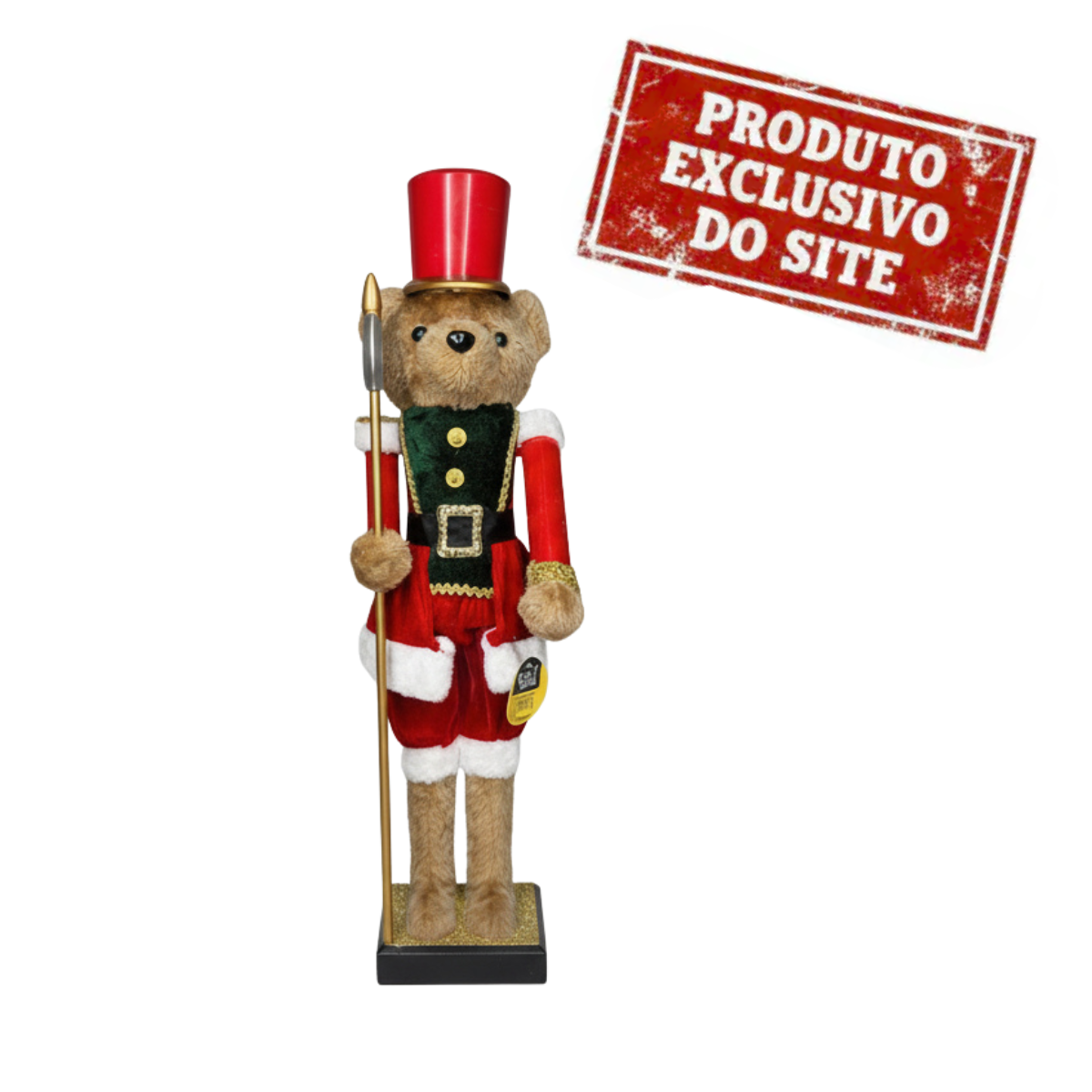Quebra Nozes Urso Soldado Vermelho 60CM -Wincy Natal NTC30602