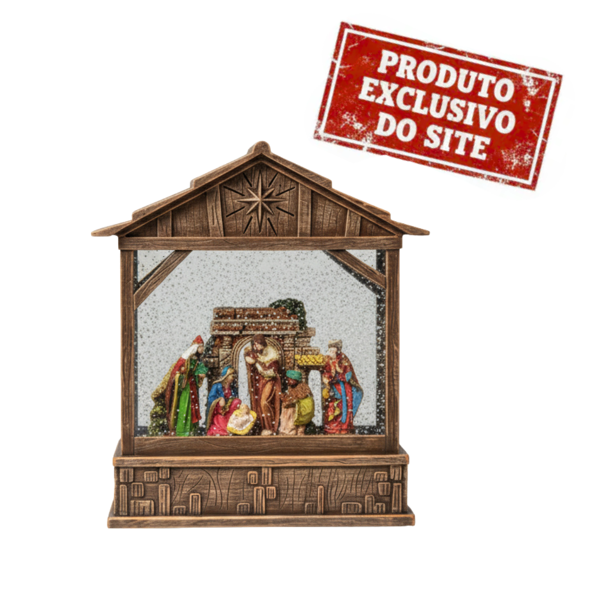 Laterna Presepio Musical e Led 22x25CM - Yangzi