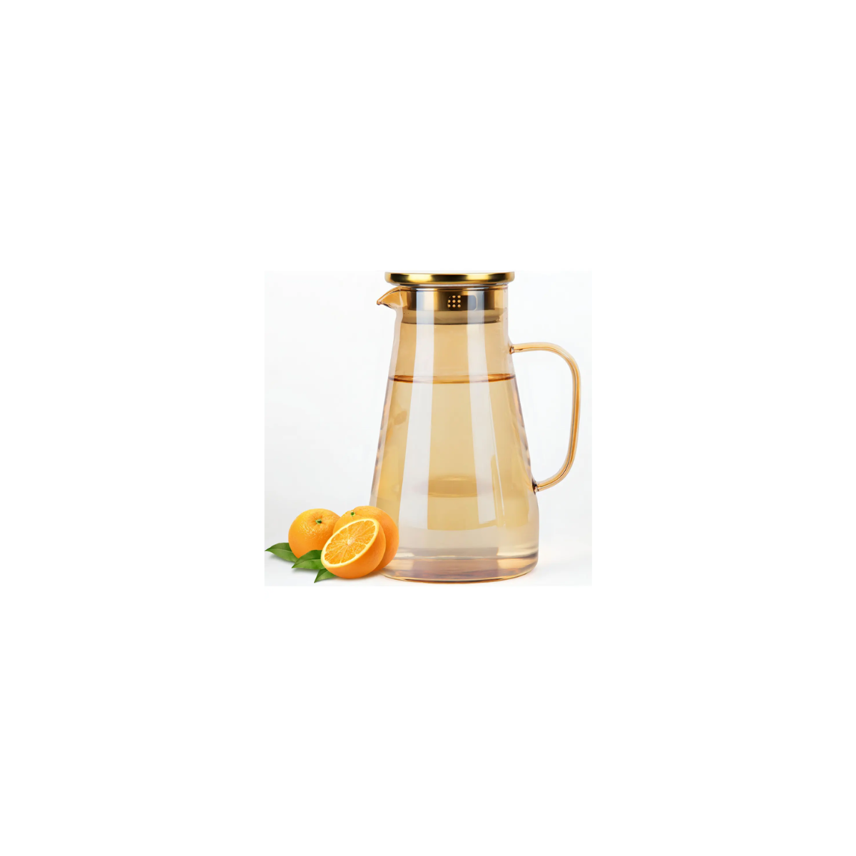 Jarra de Vidro Borossilicato 1,5 litros Dourado MR1206