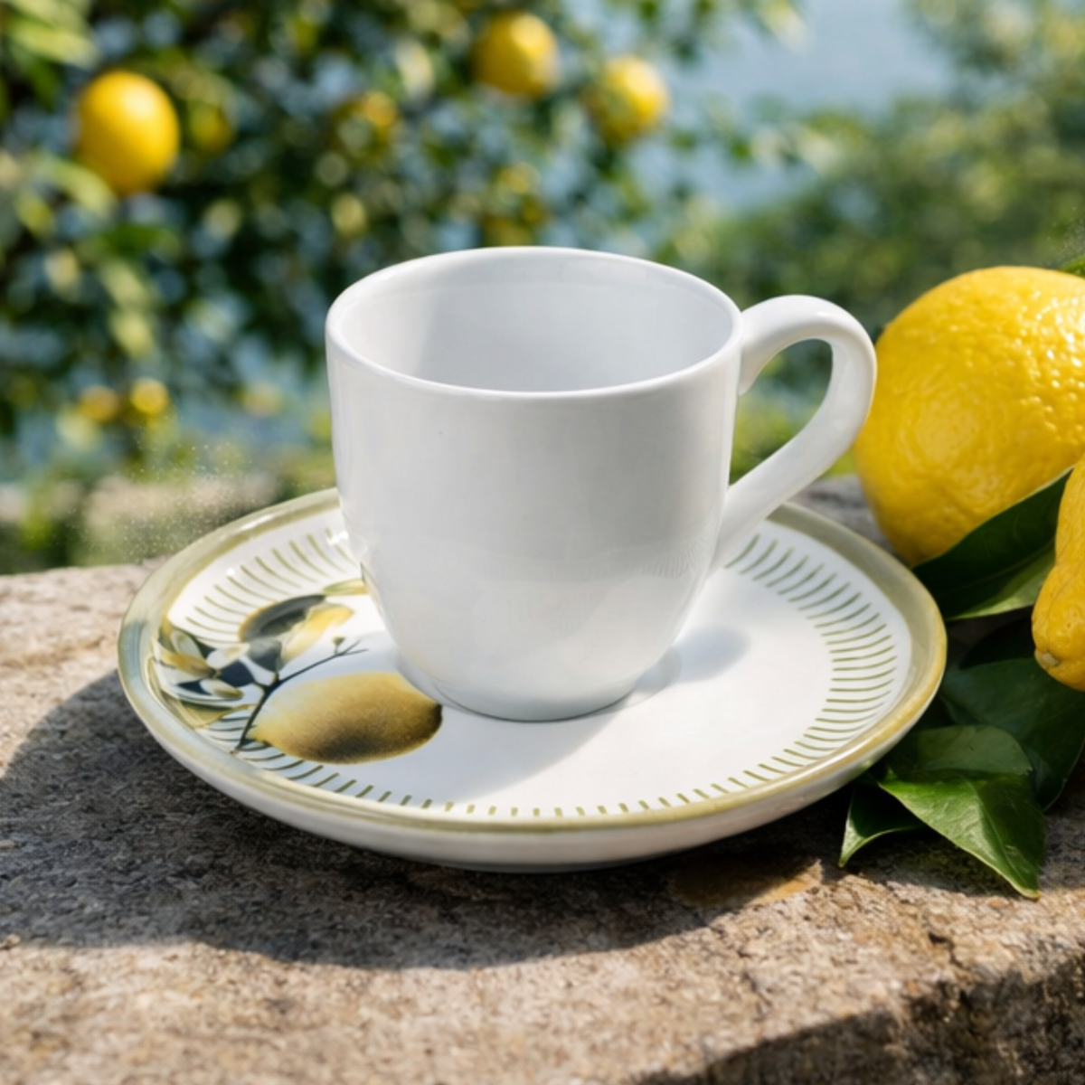 Xícara de Chá  com Pires Bio Lemon - Porto Brasil