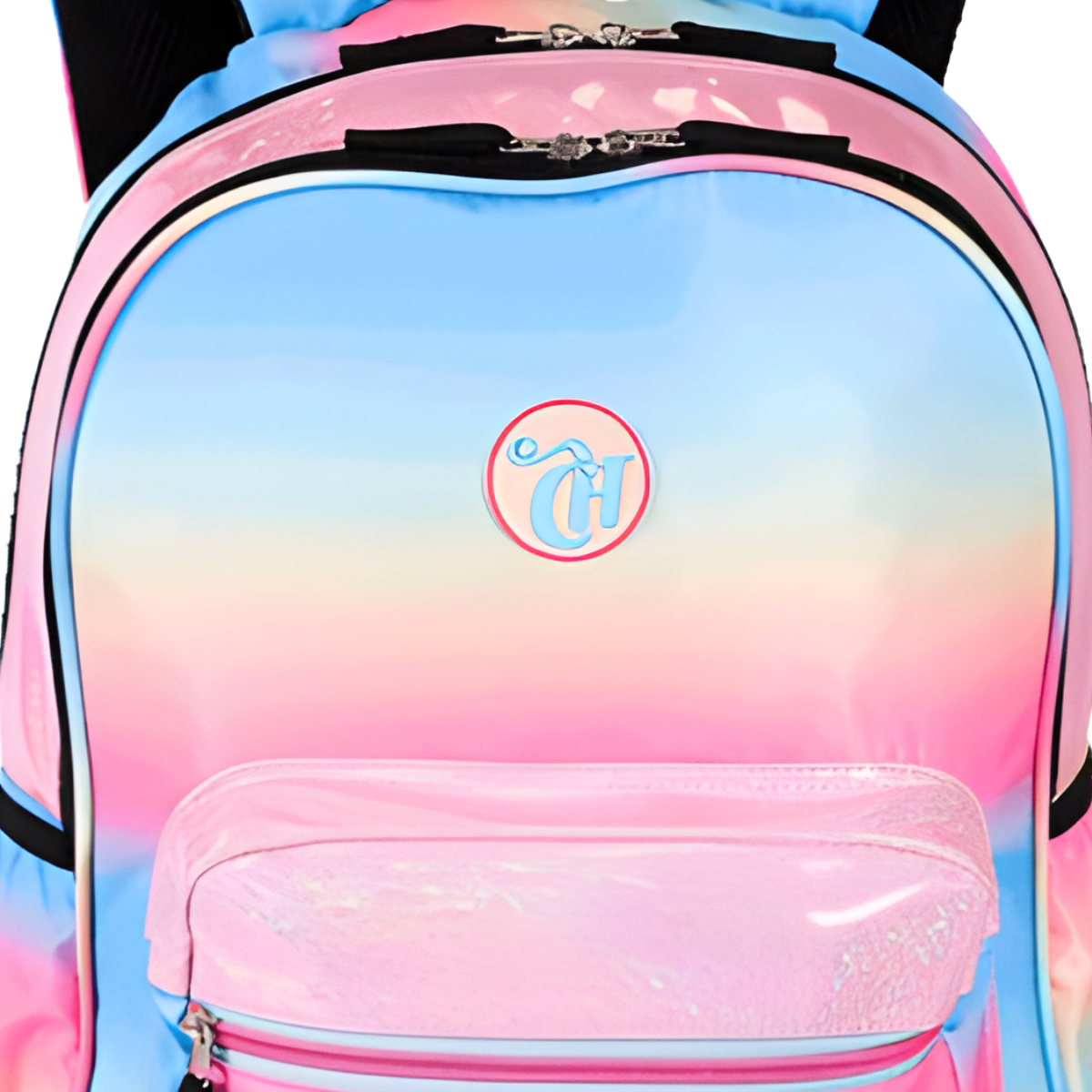 Mochila Carrinho Capricho Sunday Degrade Colorido Grande