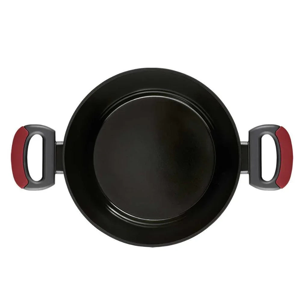 Cacarola Antiaderente Para Inducao 24 Cm Everyday Vermelha - Loja Do Thor