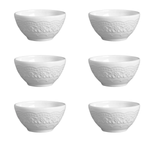 Conjunto com 6 Bowl Madeleine Branco 367ml - Porto Alegre