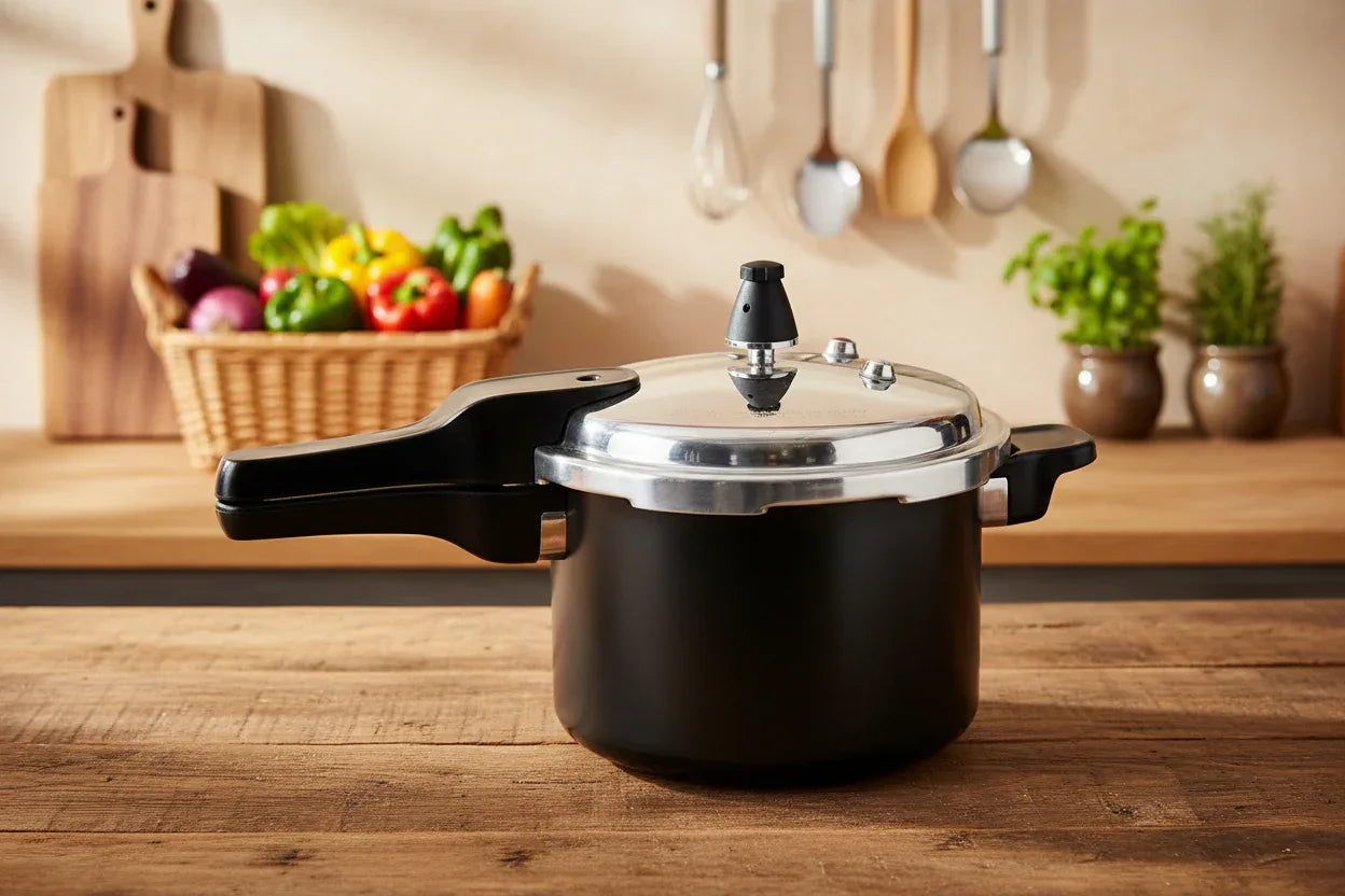 Panela Pressão Indução Antiaderente Brinox 5,4L Ceramic Life - Loja Do Thor