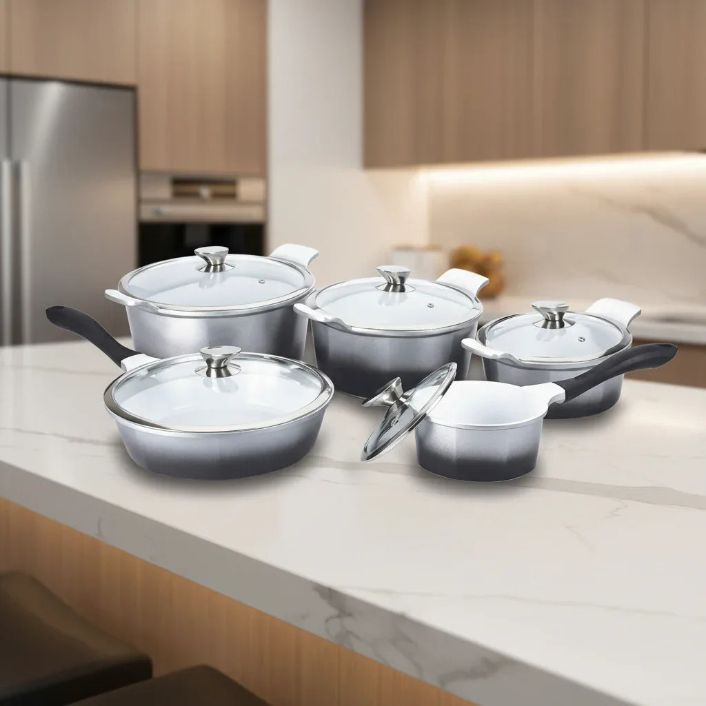 Jogo De Panelas 5 Pecas Aluminio Fundido Platinum Hercules - Loja Do Thor