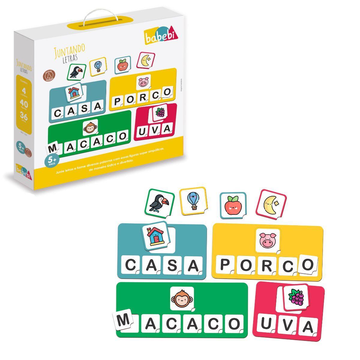 Jogo De Alfabetizacao Formar Palavras Com Letras Do Alfabeto