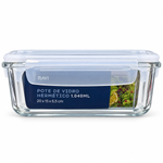 Pote Hermético Vidro 1,04L  Com 4 Travas Marmita RM1585