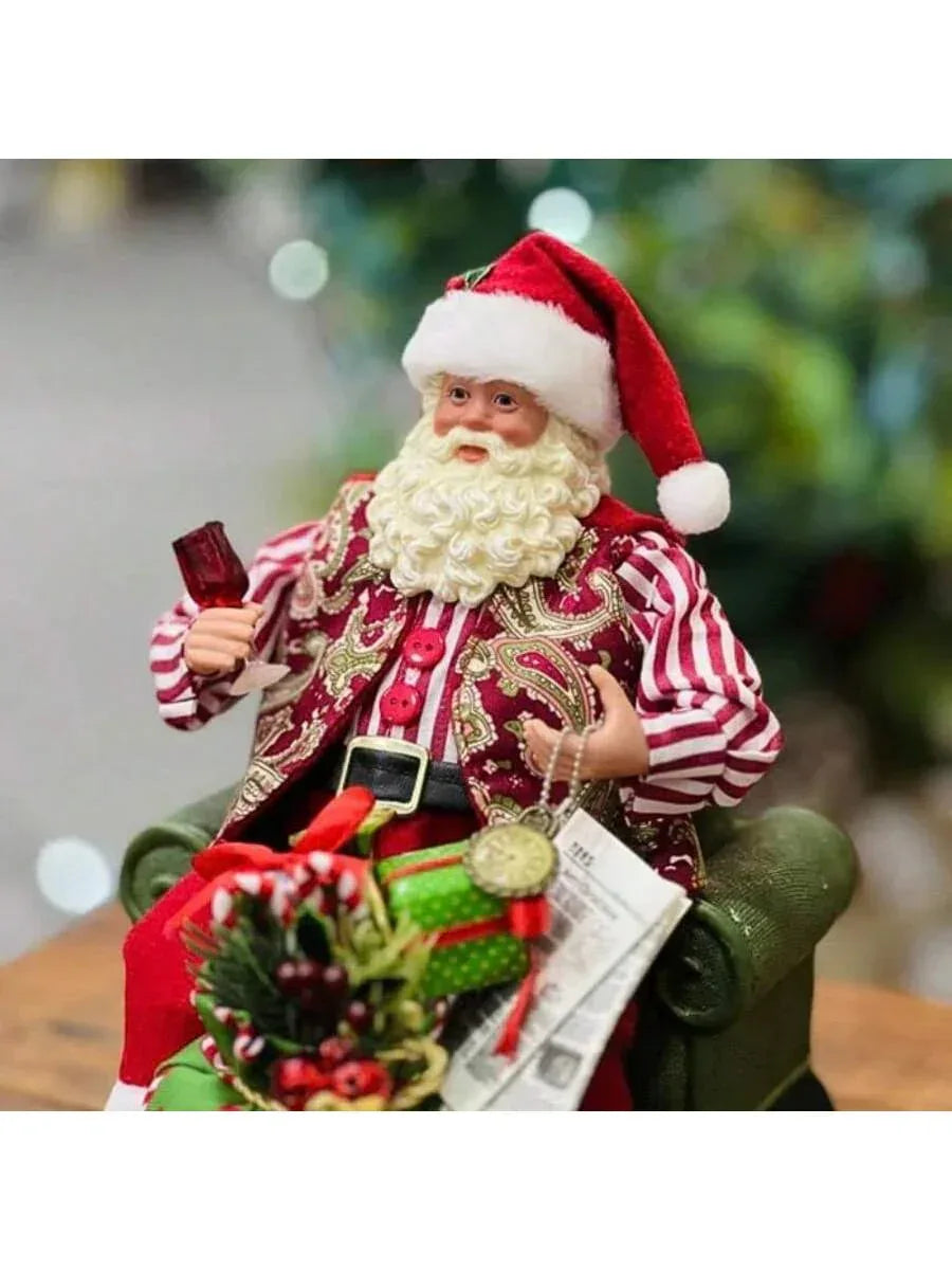 Papai Noel Sentado No Sofa 28cm - Magizi 29001 - Loja Do Thor