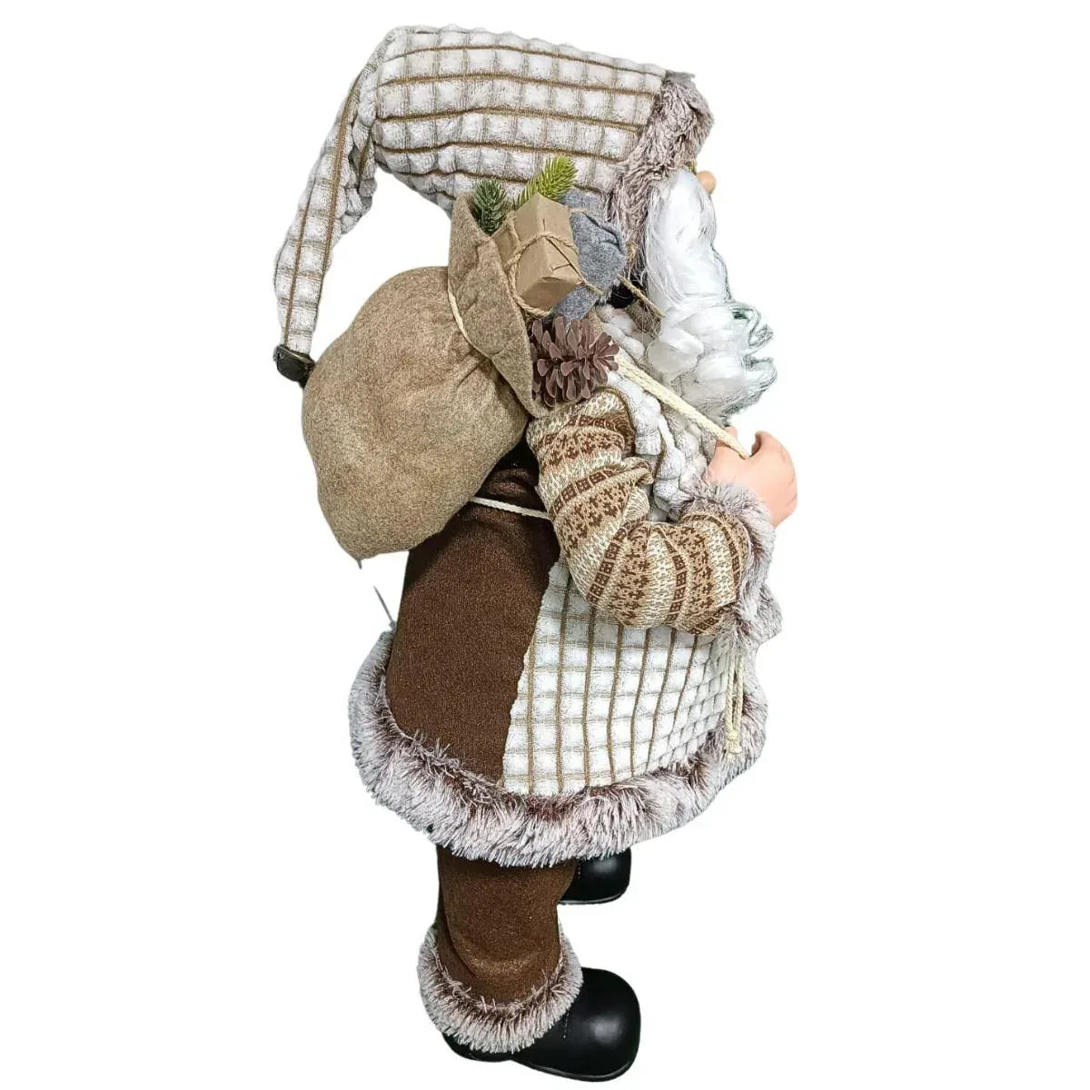 Papai Noel Sc Presente Mr/Off White 80Cm Magizi - Loja Do Thor