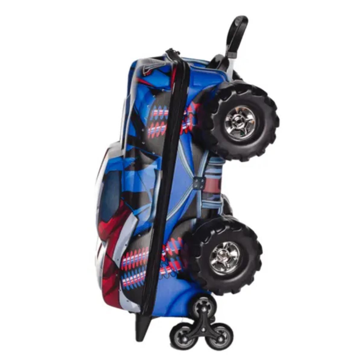Mochila Rodinha Tripla Capitao America Monster Trucks 3D 3850IM24