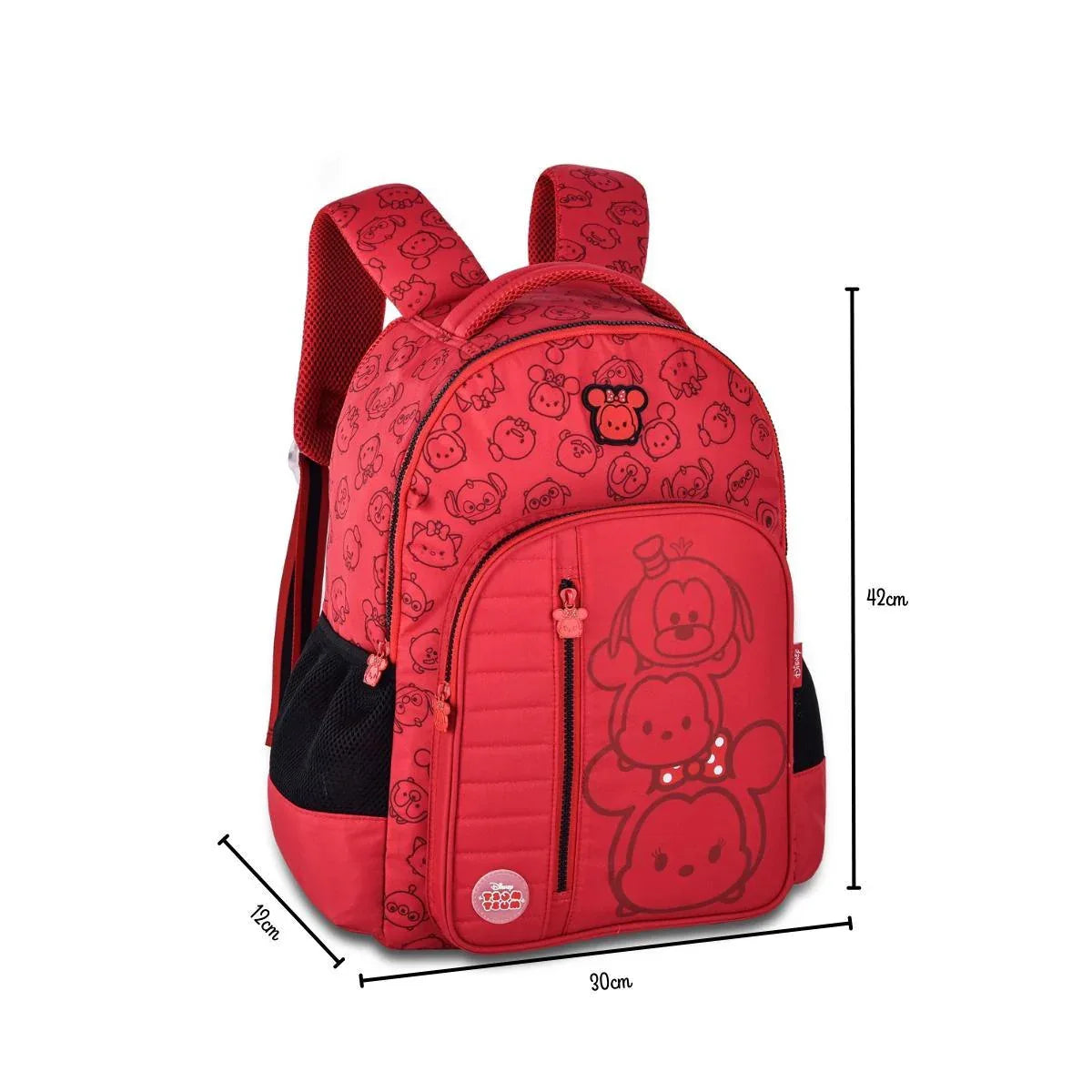 Mochila De Costas 17,5 Tsum Tsum Disney Verm Clio Style - Loja Do Thor