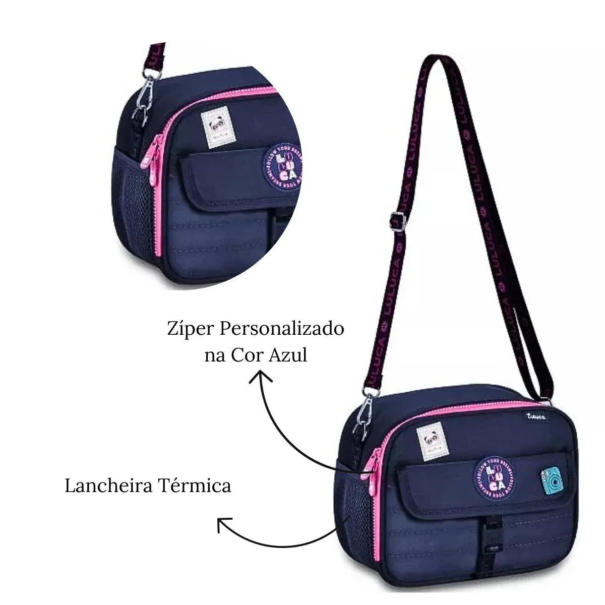 Lancheira Termica Azul Luluca LU24637 - Loja Do Thor