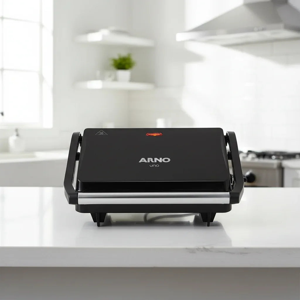 Grill Panini 127V Preto Arno Compacto SW3318B2 - Loja Do Thor