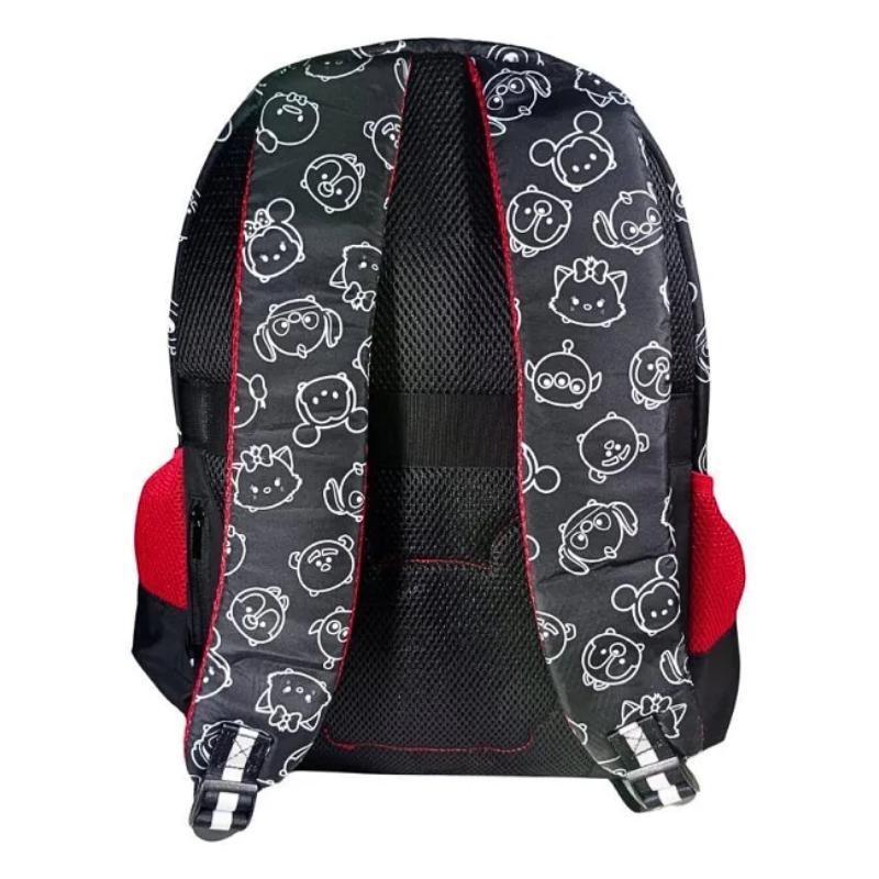 Mochila De Costas 17,5 'Tsum Tsum Disney Preto Clio Style - Loja Do Thor