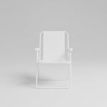 Cadeira de Praia Alta em Aço 110 kg Branca - Mor