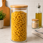 Pote De Vidro Bambu  1500ML  Mori MR1244